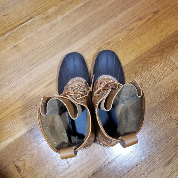 L L Bean duck boots 10" Brown and blue rubber. 11 - Picture 4 of 8